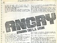 ANGRY SAMOANS Metal Mike Scrapbook 1980 – P.J. Galligan on Lead Guitar Page 19
